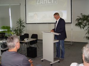 12.09.2019Solaristurm ChemnitzTagung auf StandortebeneHauptmann d.R. Thomas Viertel, Vorsitzender der sKERH Chemnitz, eröffnet die Veranstaltung.