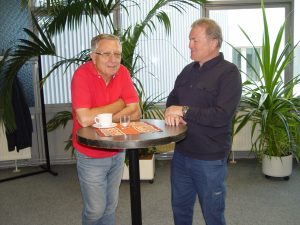 12.09.2019Solaristurm ChemnitzTagung auf StandortebeneNach den zwei Präsentationen im internen Teil ist Pause angesagt. Zeit für einen Plausch.