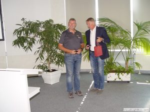 12.09.2019Solaristurm ChemnitzTagung auf StandortebeneHauptmann d.R. Thomas Viertel bedankt sich bei OStFw Volker Hass für die Vorstellung des Bundeswehrsozialwerkes.
