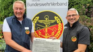 24.08.2024, Gleina
Familientag der Truka Gleina und der KERH Chemnitz,
hier die Vorsitzenden der Truka Gleina und KERH Chemnitz bei der Spendenpräsentation